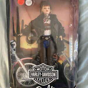 Harley-Davidson Doll with Black Jacket and Blue Jeans Barbie